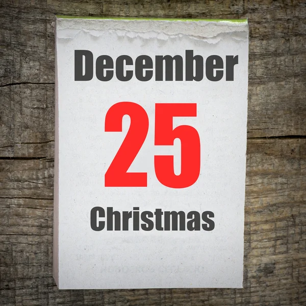 Ahşap duvar takvimi