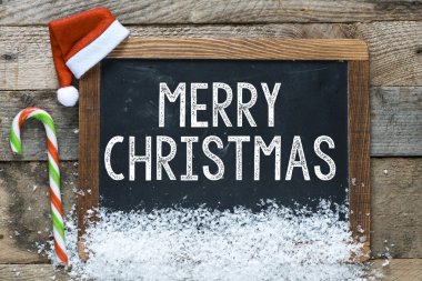 Yazı tahtası üzerinde Noel yazıt