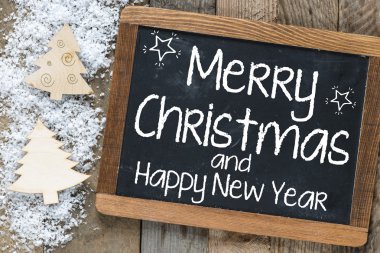 Yazı tahtası üzerinde Noel yazıt