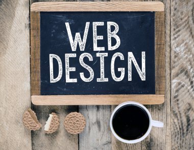 Web tasarım yazı tahtası üzerinde oturum