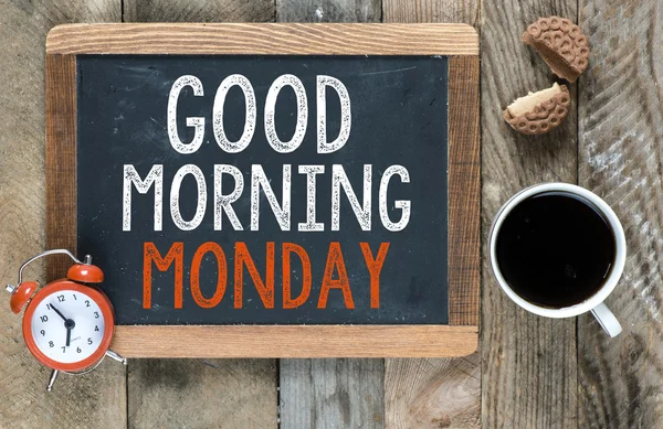 Good morning monday sign — Stock Photo, Image