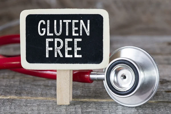 Gluten free and stethoscope — Stock Photo, Image