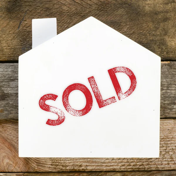 Sold Real estate sign — Stock Photo, Image