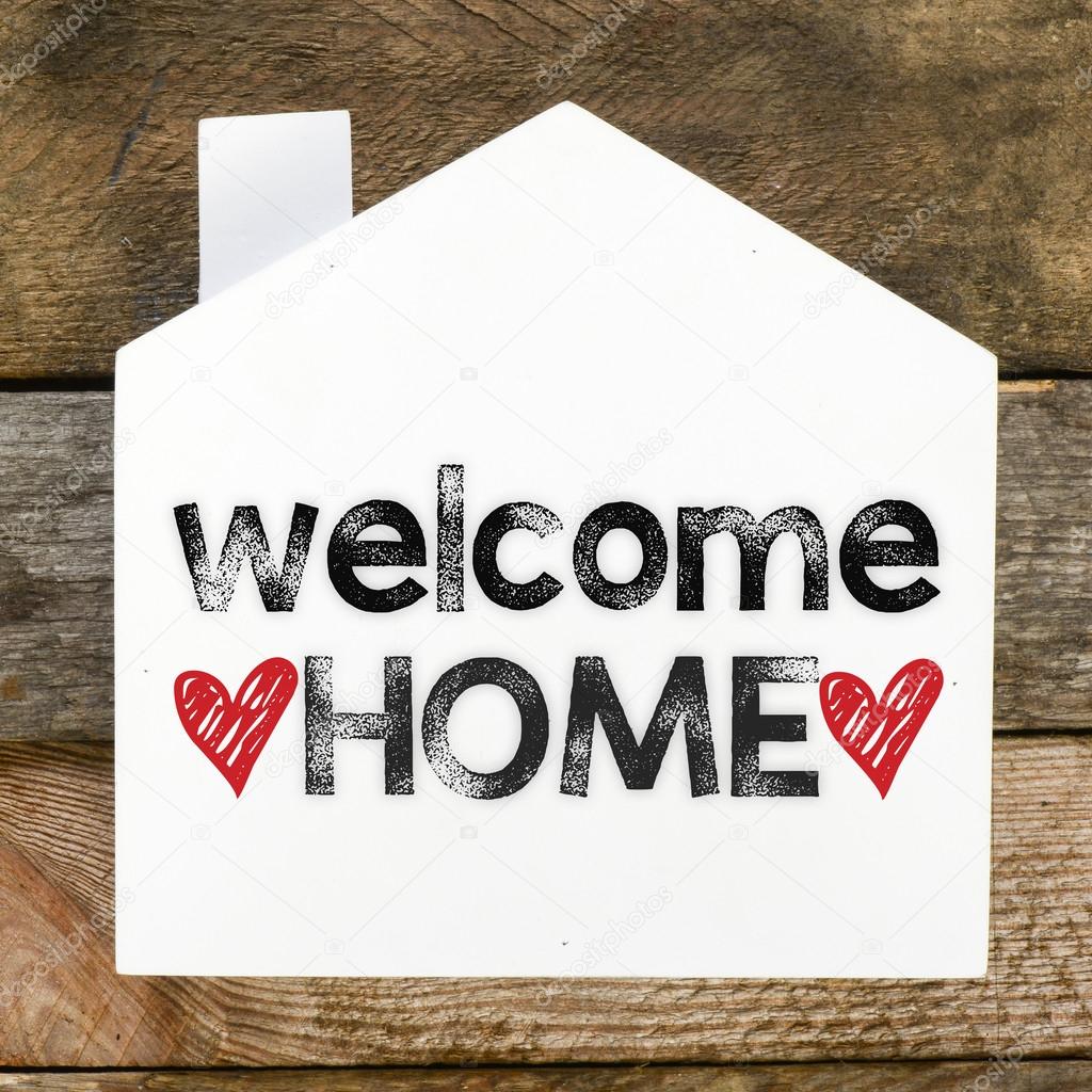 Welcome home sign Stock Photo by ©roobcio 60036229