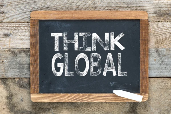 Think global sign — Stock Photo, Image