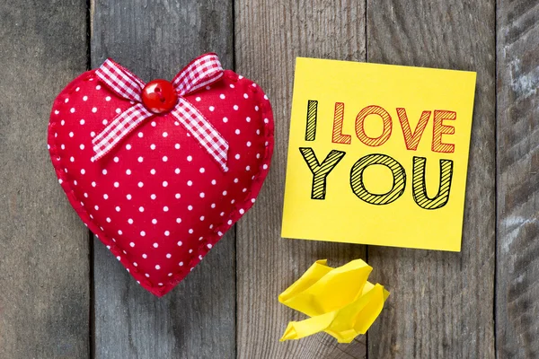 Card with  I love you — Stock Photo, Image