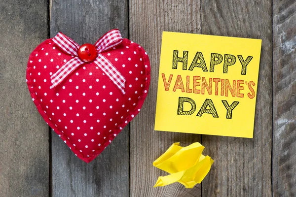 Šťastný Valentines day a srdce — Stock fotografie