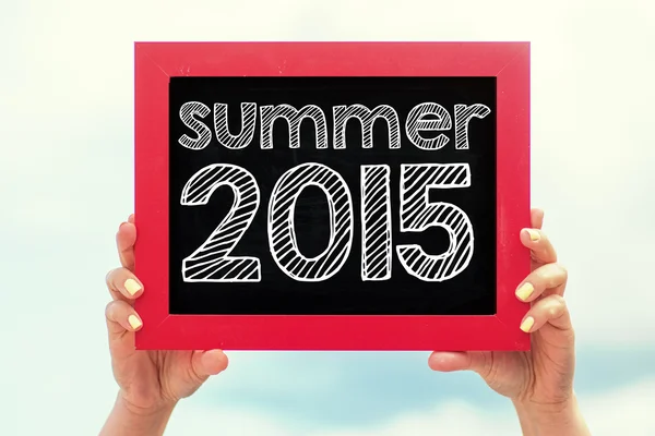 Blackboard with summer 2015 — Stock Photo, Image