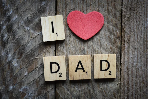 I Love my dad Concept. — Stock Photo, Image