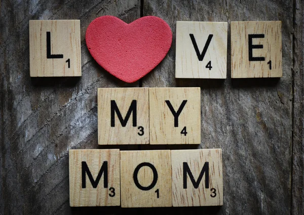 I Love my mom Concept. — Stock Photo, Image