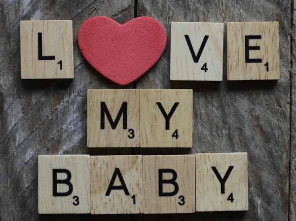 Love my baby  Concept. — Stock Photo, Image