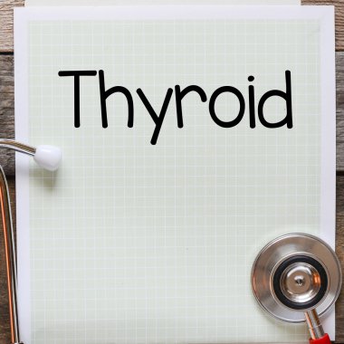 Tiroid Handwritten kağıt üzerinde