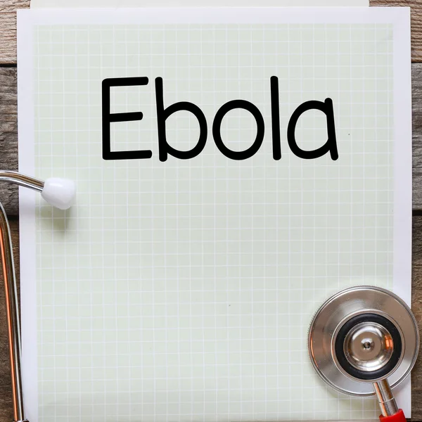 Ebola Handwritten on paper — Stock Photo, Image
