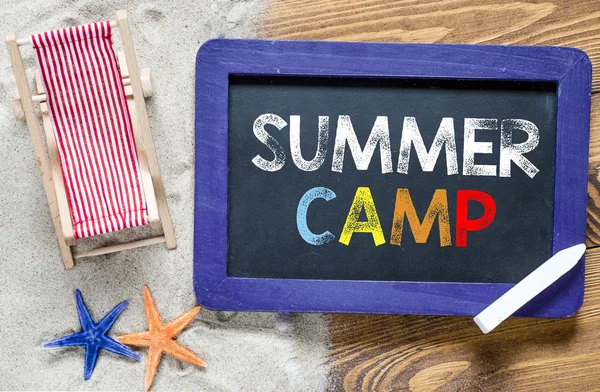 Summer camp text — Stock Photo, Image