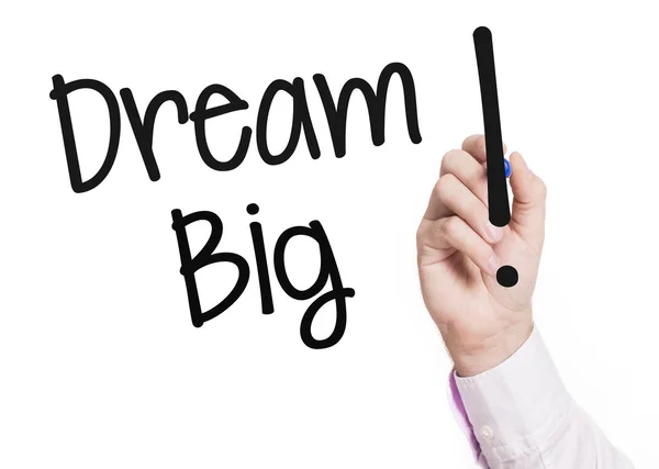 Hand writing dream big! — Stock Photo, Image