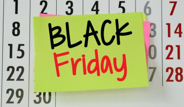 Siyah Cuma günü Takvim arka plan