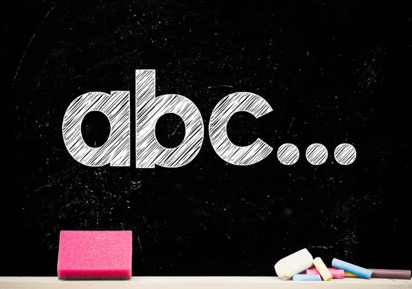 ABC... na tabuli — Stock fotografie