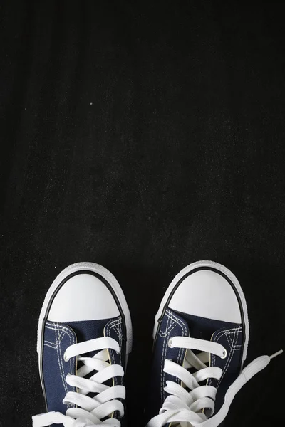 Male sneakers on  background — Stock Photo, Image