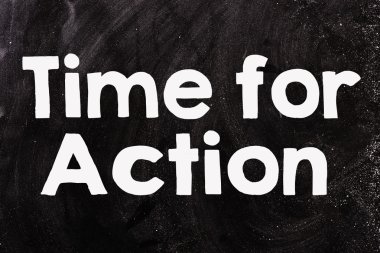 yazı tahtası üzerinde hareket zamanı