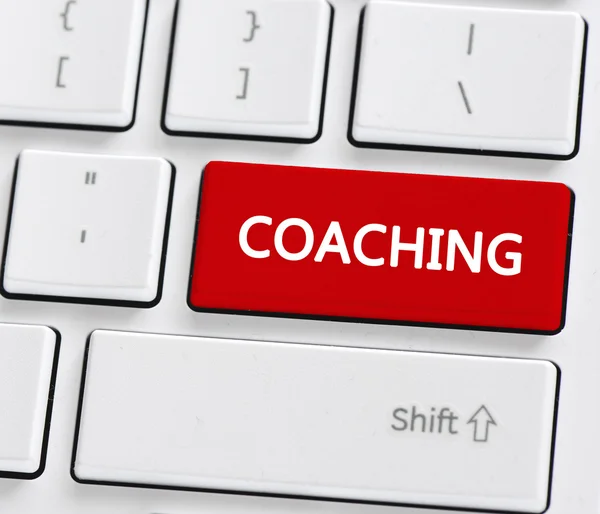 Toetsenbord met coaching knop — Stockfoto