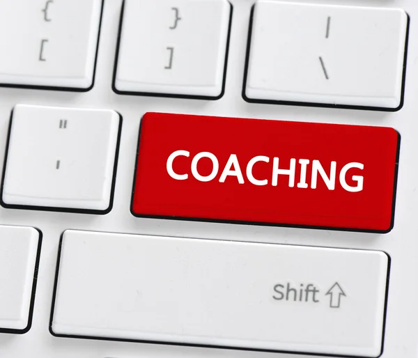 Billentyűzet-val coaching gomb — Stock Fotó