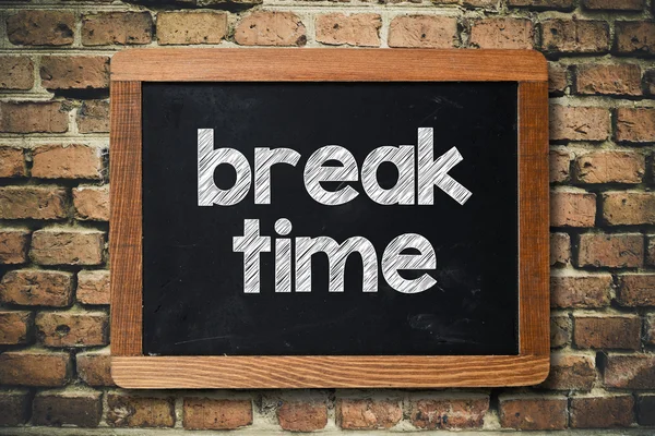 Break time on Blackboard — Stock Photo, Image