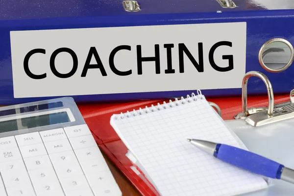 Címke coaching mappát — Stock Fotó