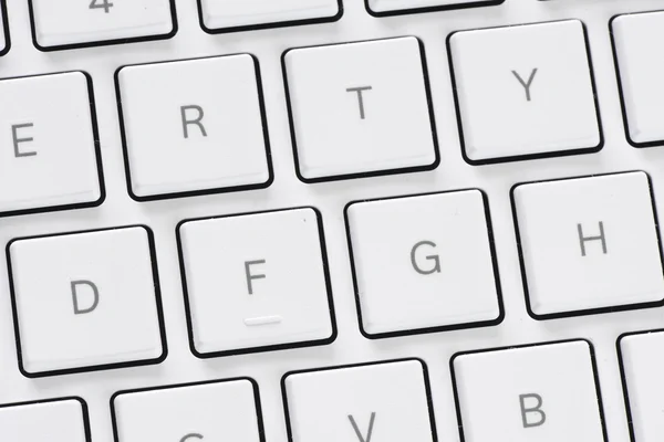Сучасний білий клавіатури — стокове фото