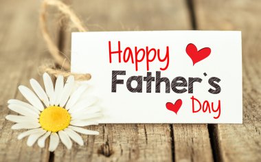 Çiçekler ve etiket mutlu Babalar günü