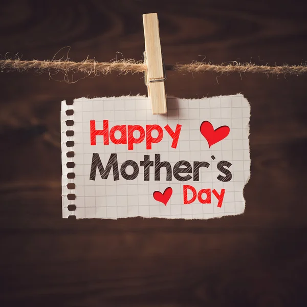 Happy Mother's day message — Stock Photo, Image