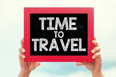 Yazı tahtası üzerinde seyahat için zaman