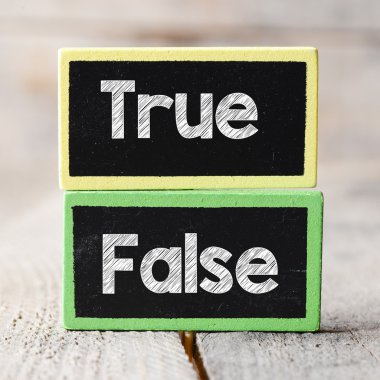 TRUE veya False karatahtalar