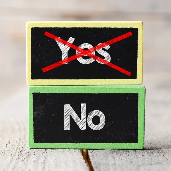 Choice between yes or no — Stock Photo, Image