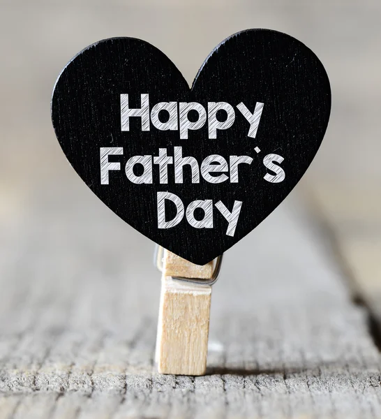 Happy Father's day on heart — Stock Photo, Image