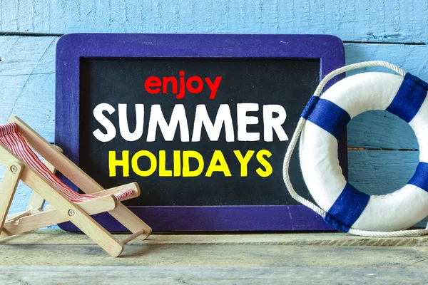 Užijte si letní prázdniny Text — Stock fotografie
