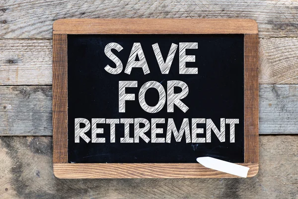 Save for retirement Sign — Stock Photo, Image