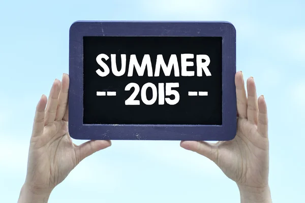 Pizarra con verano 2015 — Foto de Stock