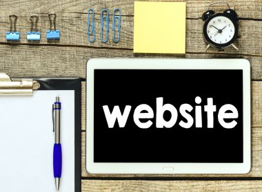 Tablet PC ile Web sitesi kelime