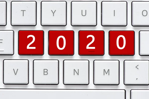 Teclado com botão 2020 — Fotografia de Stock