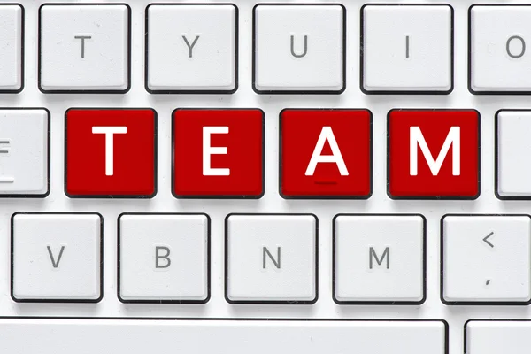 Клавіатура з кнопкою команди — стокове фото