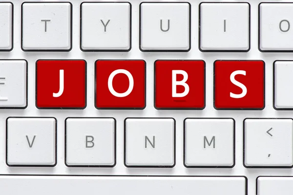 Tastiera con pulsante jobs — Foto Stock