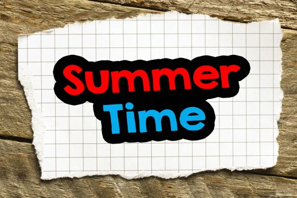 Summer time on background — Stock Photo, Image