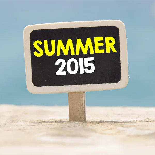 Lato roku 2015 na tablicy — Zdjęcie stockowe
