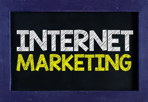 Internet marketing na tablicy — Zdjęcie stockowe