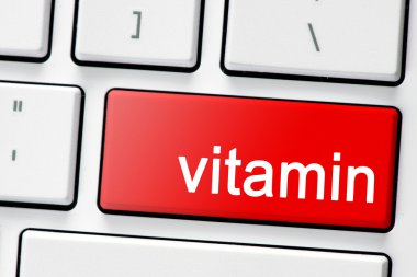Klavye düğme vitamin ile