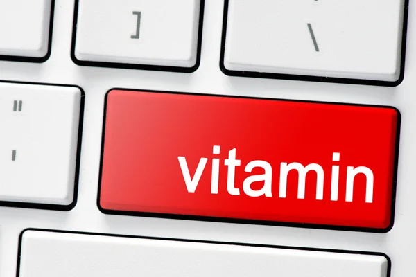 Billentyűzet-vitamin gomb — Stock Fotó