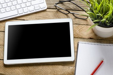 Tablet bilgisayar klavye ile