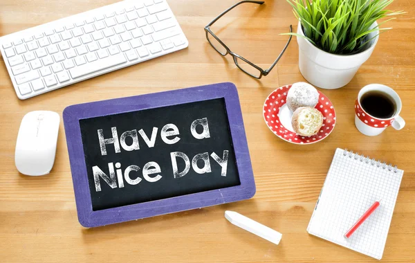 Have a nice day on Blackboard — Stock Photo, Image