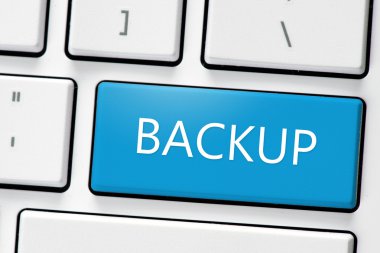 klavye ile Yedekleme düğmesi