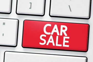 Araba satış tuşu ile klavye